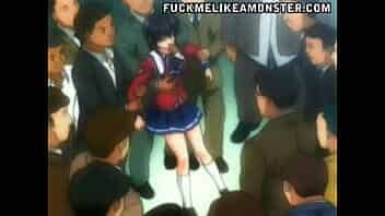 Hentai gangbang with a young girl video